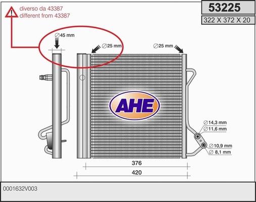 AHE 53225 - Kondensators, Gaisa kond. sistēma ps1.lv