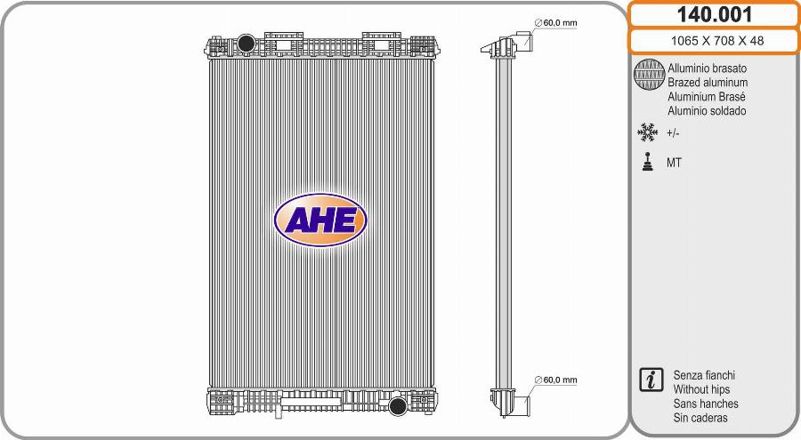 AHE 140.001 - Radiators, Motora dzesēšanas sistēma ps1.lv