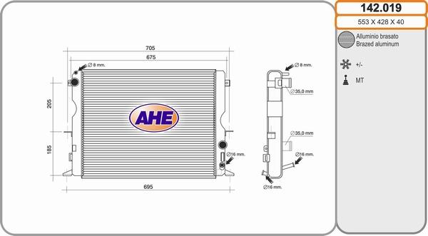 AHE 142.019 - Radiators, Motora dzesēšanas sistēma ps1.lv