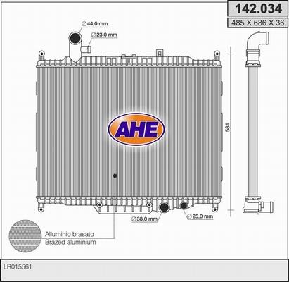 AHE 142.034 - Radiators, Motora dzesēšanas sistēma ps1.lv