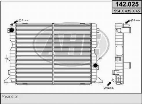 AHE 142.025 - Radiators, Motora dzesēšanas sistēma ps1.lv