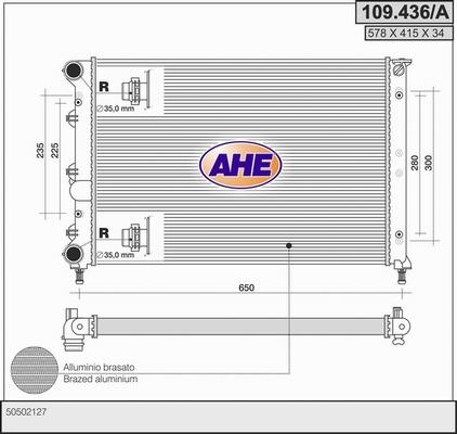 AHE 109.436/A - Radiators, Motora dzesēšanas sistēma ps1.lv