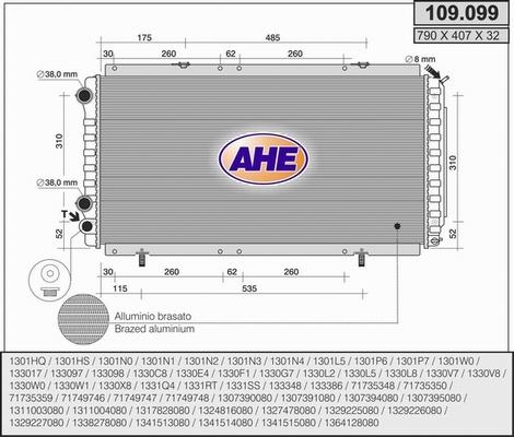 AHE 109.099 - Radiators, Motora dzesēšanas sistēma ps1.lv