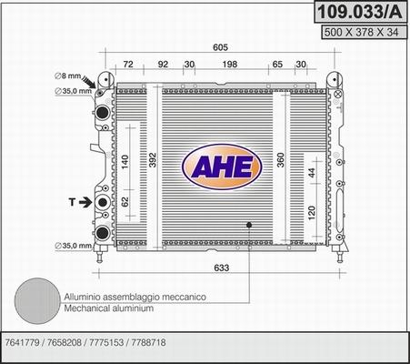 AHE 109.033/A - Radiators, Motora dzesēšanas sistēma ps1.lv