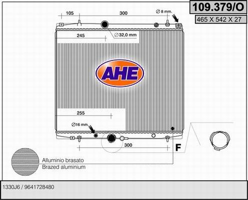 AHE 109.379/O - Radiators, Motora dzesēšanas sistēma ps1.lv