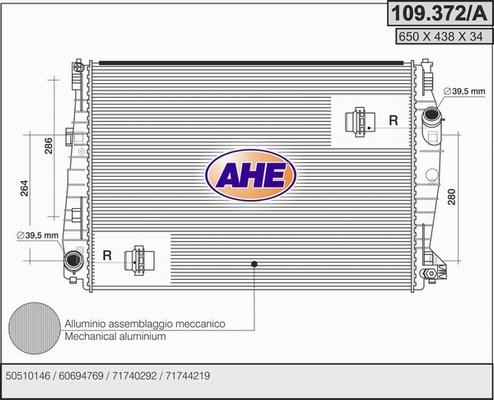 AHE 109.372/A - Radiators, Motora dzesēšanas sistēma ps1.lv