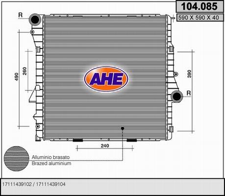 AHE 104.085 - Radiators, Motora dzesēšanas sistēma ps1.lv