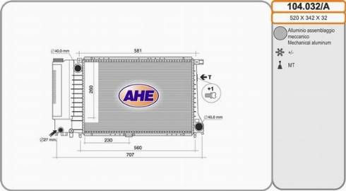 AHE 104.032/A - Radiators, Motora dzesēšanas sistēma ps1.lv