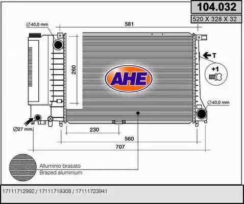 AHE 104.032 - Radiators, Motora dzesēšanas sistēma ps1.lv