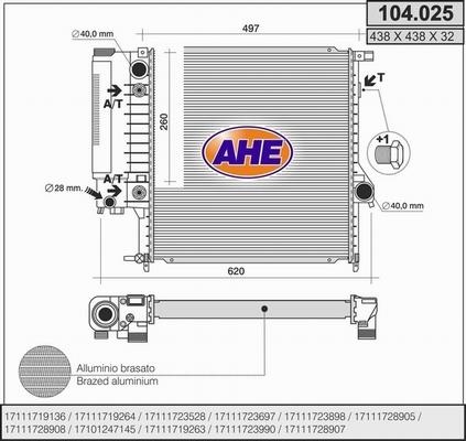 AHE 104.025 - Radiators, Motora dzesēšanas sistēma ps1.lv