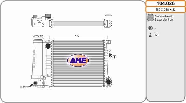 AHE 104.026 - Radiators, Motora dzesēšanas sistēma ps1.lv