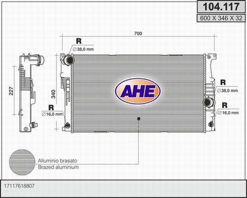 AHE 104.117 - Radiators, Motora dzesēšanas sistēma ps1.lv