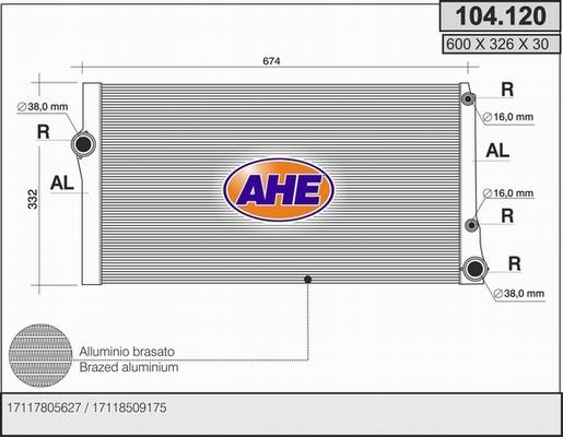 AHE 104.120 - Radiators, Motora dzesēšanas sistēma ps1.lv