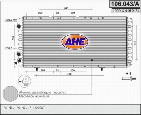 AHE 106.043/A - Radiators, Motora dzesēšanas sistēma ps1.lv