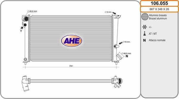 AHE 106.055 - Radiators, Motora dzesēšanas sistēma ps1.lv