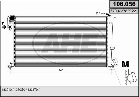 AHE 106.056 - Radiators, Motora dzesēšanas sistēma ps1.lv