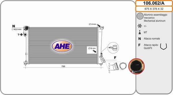 AHE 106.062/A - Radiators, Motora dzesēšanas sistēma ps1.lv