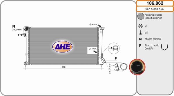 AHE 106.062 - Radiators, Motora dzesēšanas sistēma ps1.lv