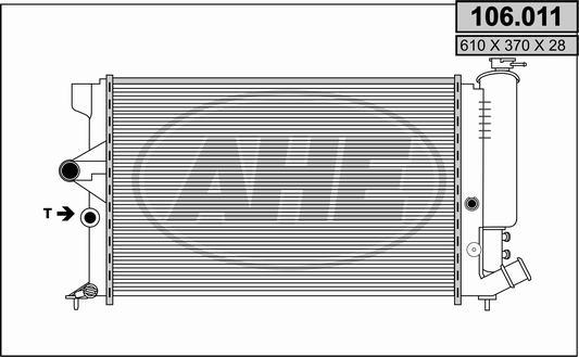 AHE 106.011 - Radiators, Motora dzesēšanas sistēma ps1.lv