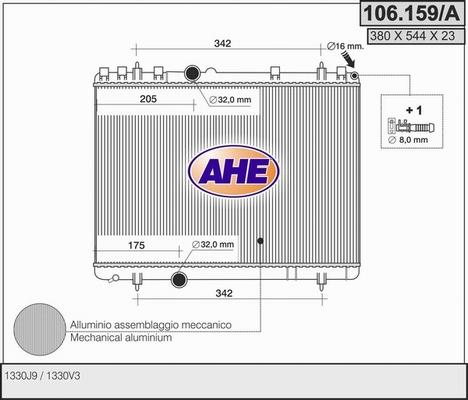 AHE 106.159/A - Radiators, Motora dzesēšanas sistēma ps1.lv