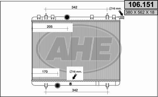 AHE 106.151 - Radiators, Motora dzesēšanas sistēma ps1.lv