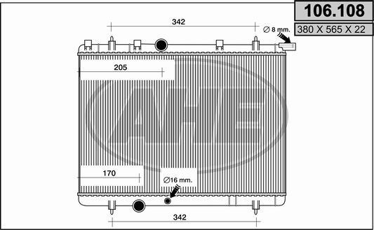 AHE 106.108 - Radiators, Motora dzesēšanas sistēma ps1.lv