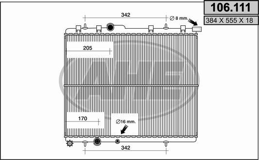 AHE 106.111 - Radiators, Motora dzesēšanas sistēma ps1.lv