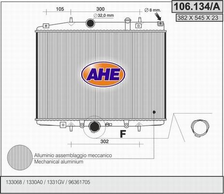 AHE 106.134/A - Radiators, Motora dzesēšanas sistēma ps1.lv