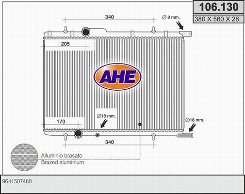 AHE 106.130 - Radiators, Motora dzesēšanas sistēma ps1.lv