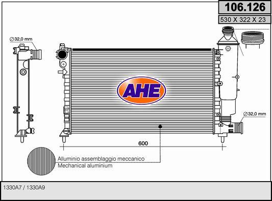 AHE 106.126 - Radiators, Motora dzesēšanas sistēma ps1.lv