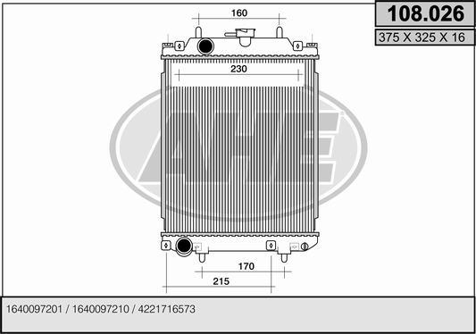 AHE 108.026 - Radiators, Motora dzesēšanas sistēma ps1.lv