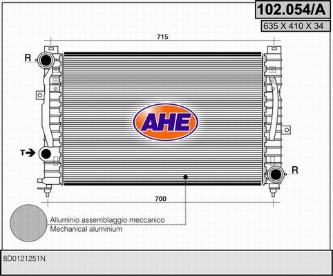 AHE 102.054/A - Radiators, Motora dzesēšanas sistēma ps1.lv