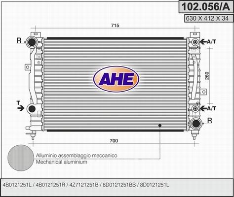 AHE 102.056/A - Radiators, Motora dzesēšanas sistēma ps1.lv