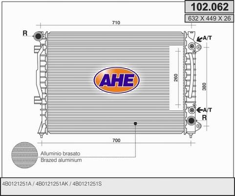 AHE 102.062 - Radiators, Motora dzesēšanas sistēma ps1.lv