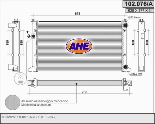 AHE 102.076/A - Radiators, Motora dzesēšanas sistēma ps1.lv