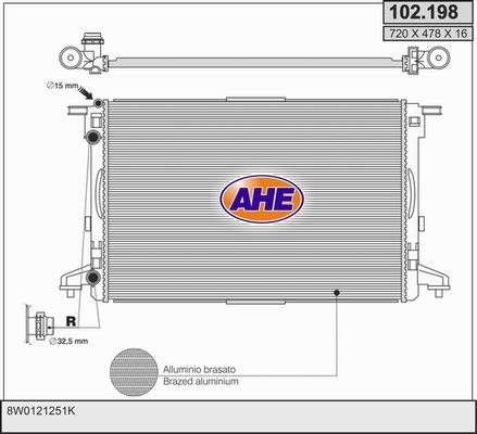 AHE 102.198 - Radiators, Motora dzesēšanas sistēma ps1.lv