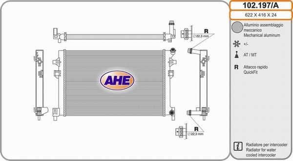 AHE 102.197/A - Radiators, Motora dzesēšanas sistēma ps1.lv