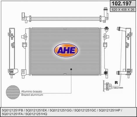 AHE 102.197 - Radiators, Motora dzesēšanas sistēma ps1.lv