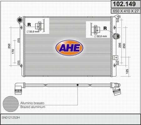 AHE 102.149 - Radiators, Motora dzesēšanas sistēma ps1.lv