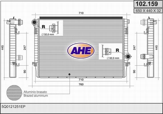 AHE 102.159 - Radiators, Motora dzesēšanas sistēma ps1.lv