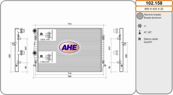 AHE 102.158 - Radiators, Motora dzesēšanas sistēma ps1.lv