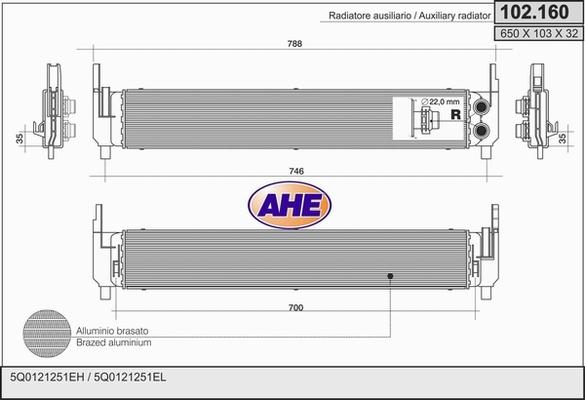 AHE 102.160 - Radiators, Motora dzesēšanas sistēma ps1.lv