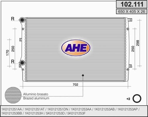 AHE 102.111 - Radiators, Motora dzesēšanas sistēma ps1.lv