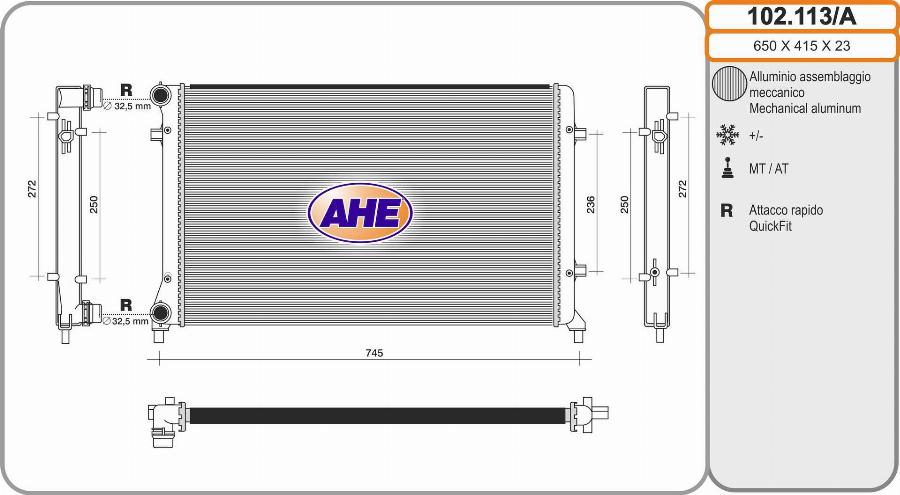 AHE 102.113/A - Radiators, Motora dzesēšanas sistēma ps1.lv