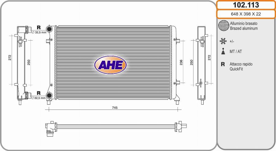 AHE 102.113 - Radiators, Motora dzesēšanas sistēma ps1.lv