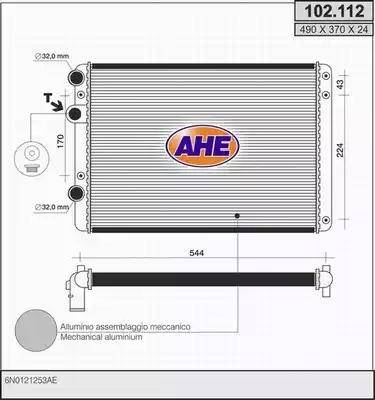 AHE 102.112 - Radiators, Motora dzesēšanas sistēma ps1.lv