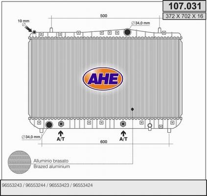 AHE 107.031 - Radiators, Motora dzesēšanas sistēma ps1.lv