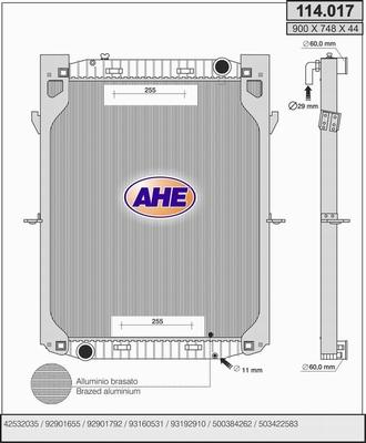 AHE 114.017 - Radiators, Motora dzesēšanas sistēma ps1.lv