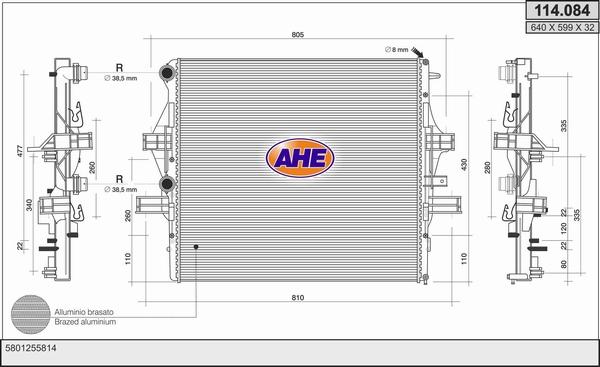 AHE 114.084 - Radiators, Motora dzesēšanas sistēma ps1.lv