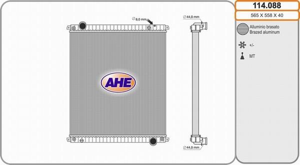 AHE 114.088 - Radiators, Motora dzesēšanas sistēma ps1.lv
